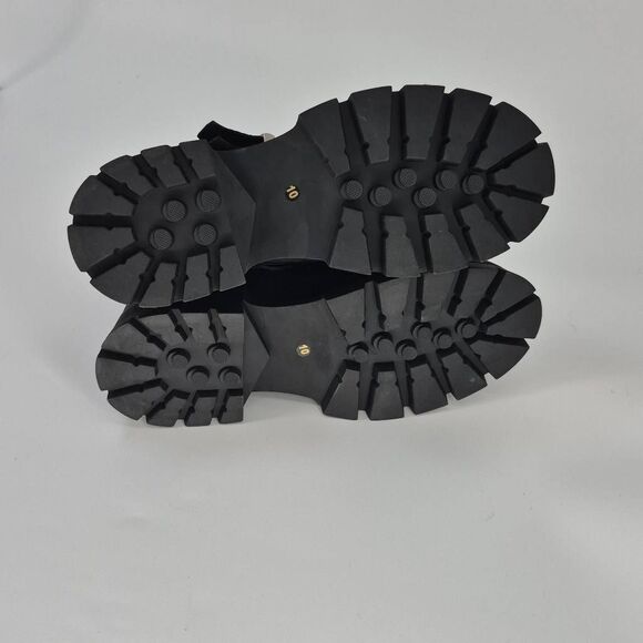 Steve Madden Women's Roland Leather Combat Boot Black Size 10 - Picture 8 of 8